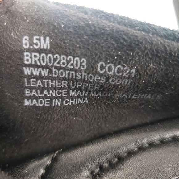 Born Starr Mule Clog Bootie Block Heel Black Suede Womens 6.5 - Picture 12 of 16